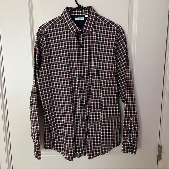 Singer Sargent mens long sleeve casual plaid button down shirt | size large - Picture 5 of 10